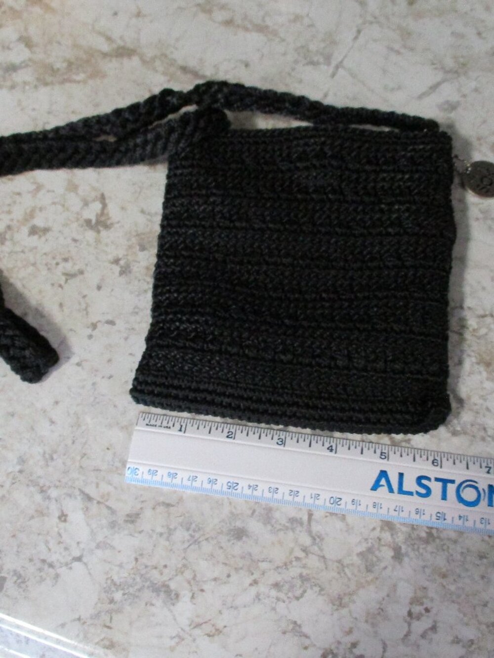 The SAK small/mini black crochet crossbody bag/purse, festival, boho - Picture 7 of 9